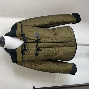 Cartonnier army green quilt jacket